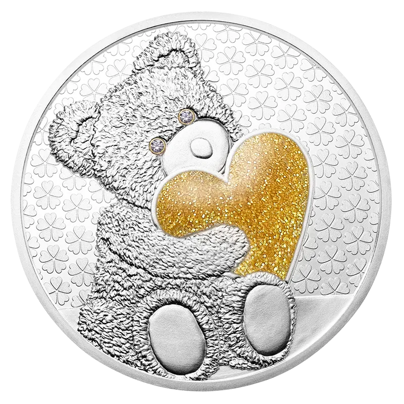 Limited Edition Teddy Bear Medal with a Heart of Gold