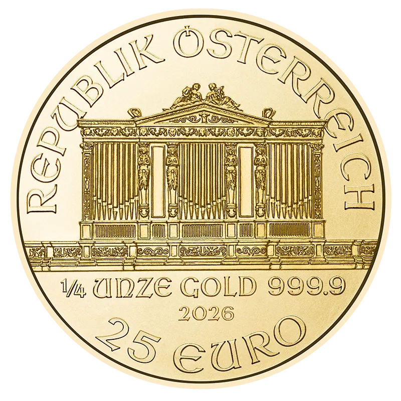 1/4 Ounce Gold Vienna Philharmonic Coin