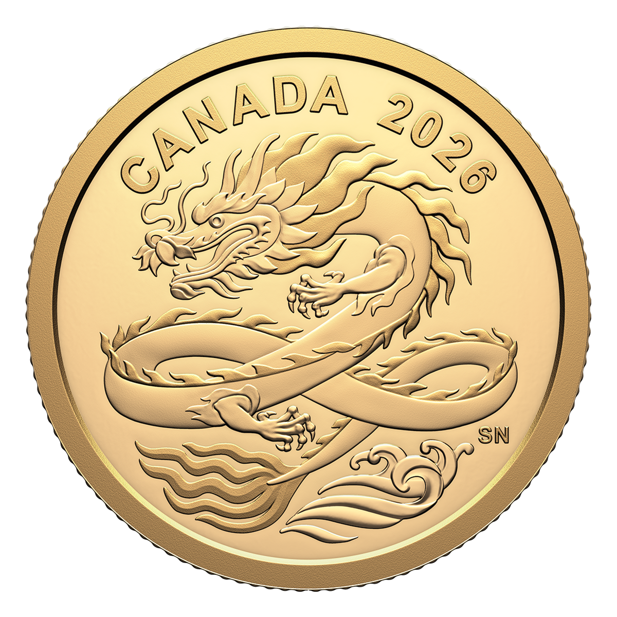 幸運のドラゴン 1/20オンス 純金貨