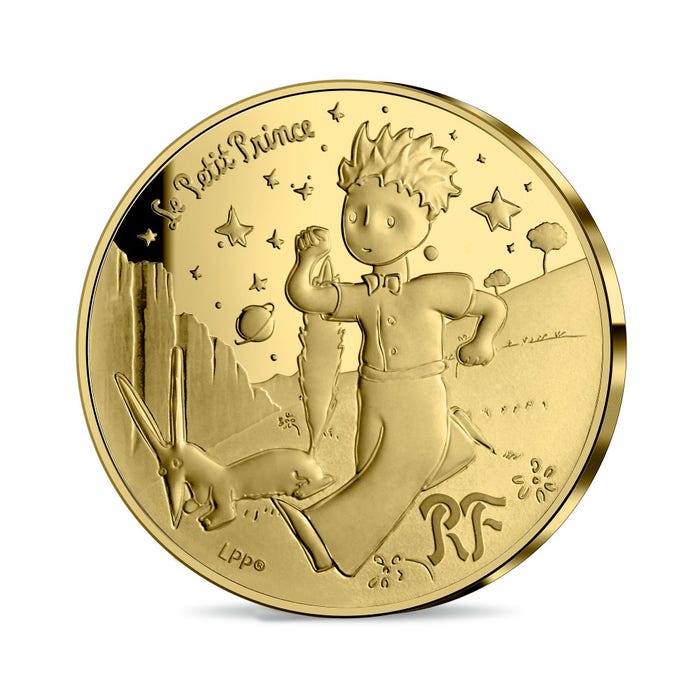 星の王子さま 75周年記念 50ユーロ金貨 2021年 プルーフ