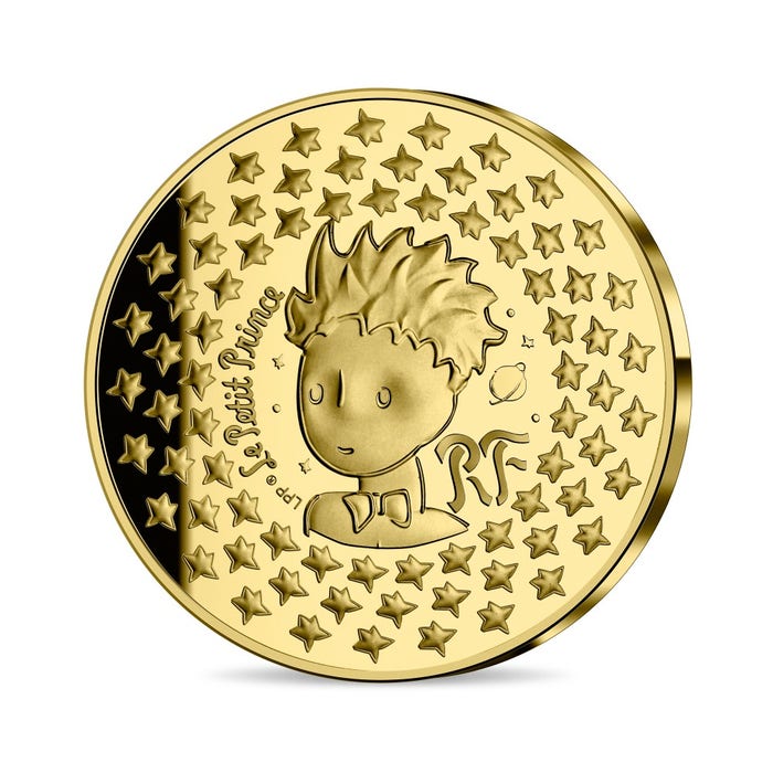 2021年 星の王子さま出版75周年記念 5ユーロ 1/2g プルーフ金貨