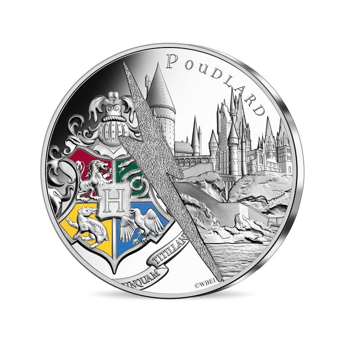 ハリー・ポッター ホグワーツ魔法魔術学校 10ユーロカラー銀貨 2021年