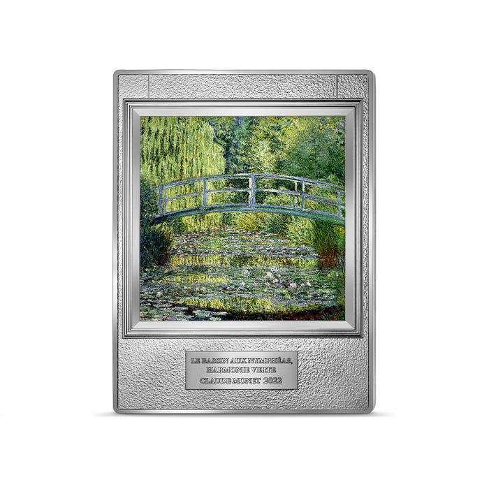 モネ「睡蓮の池：緑のハーモニー」250ユーロ 500gプルーフ銀貨 2022年