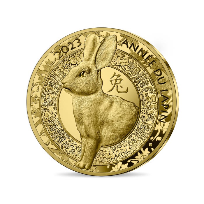 2023年 卯年 プルーフ金貨 1/4オンス 50ユーロ