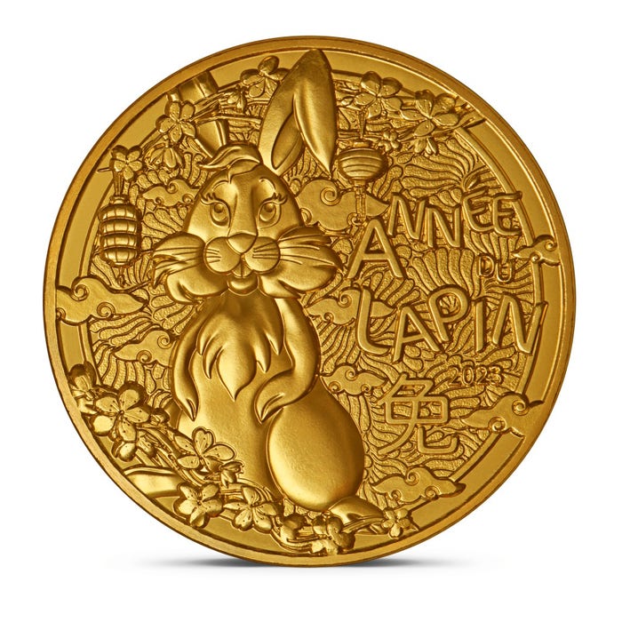 2023年 卯年（うさぎ年） 1/4ユーロ ノルディックゴールド貨