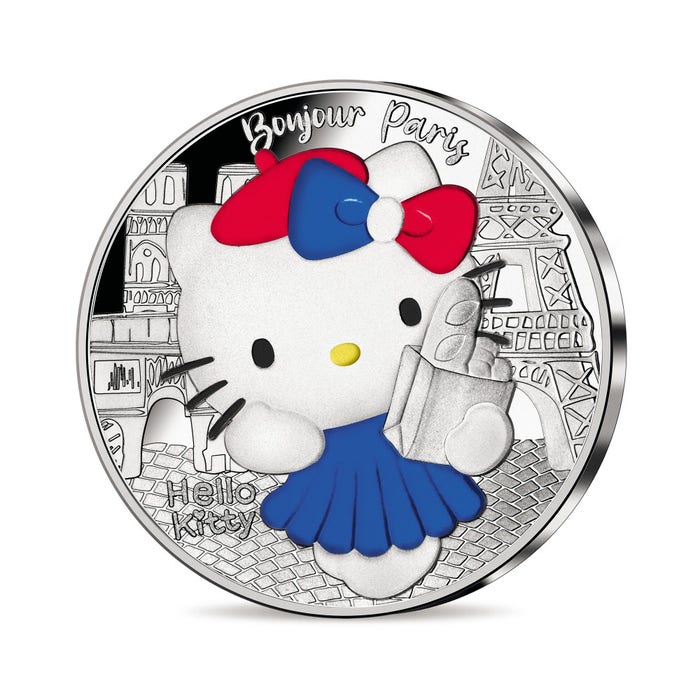 2024年 ハローキティ 50周年記念 10ユーロ プルーフ銀貨 フランス