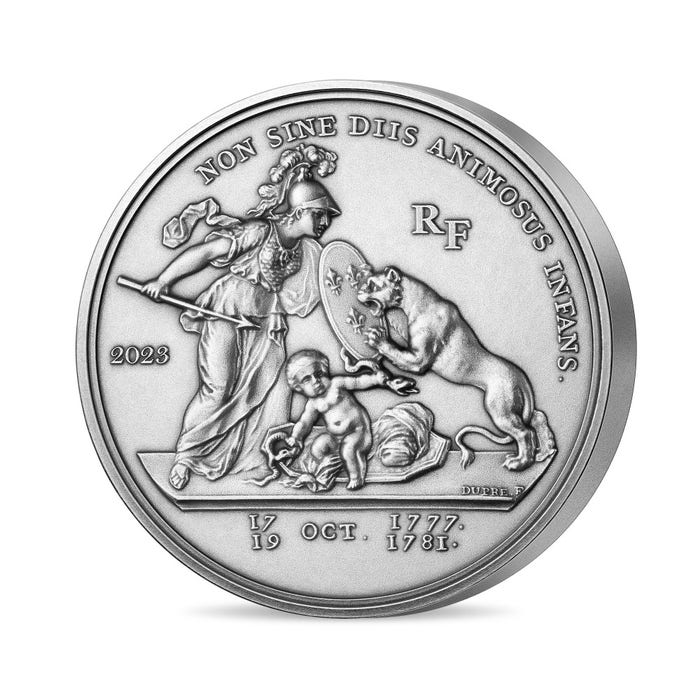 2023年 リベルタス・アメリカーナ 25ユーロ銀貨 ハイレリーフ アンティーク仕上げ
