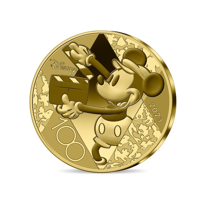 2023年 ディズニー100周年記念 50ユーロ 1/4オンス プルーフ金貨