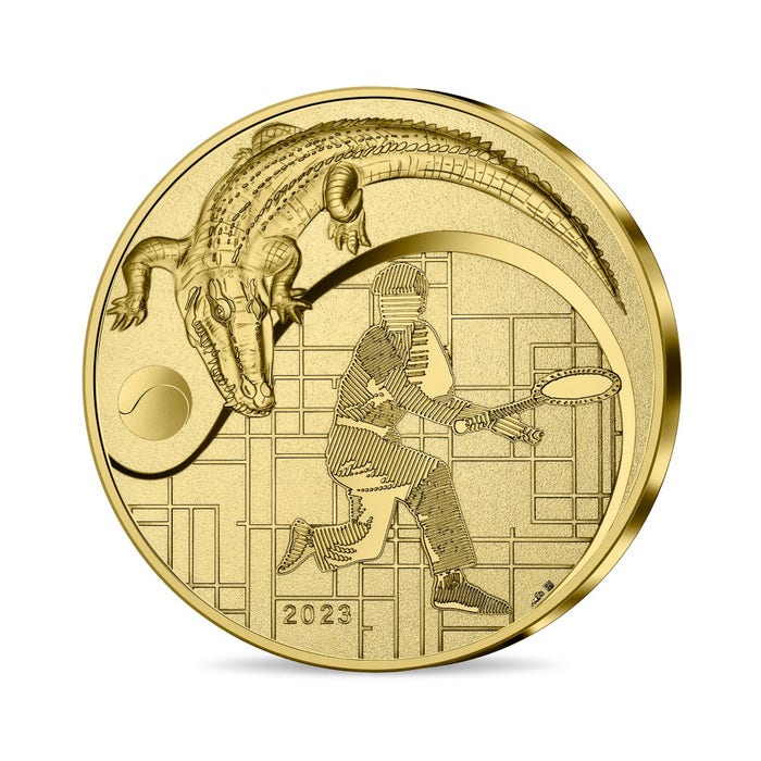 2023年 フレンチ・エクセレンス：ラコステ 50ユーロ金貨 プルーフ