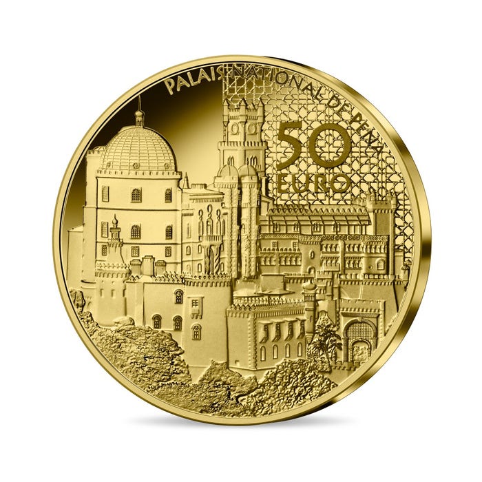 2023年 ユネスコ世界遺産 シントラ宮殿 50ユーロ金貨 プルーフ