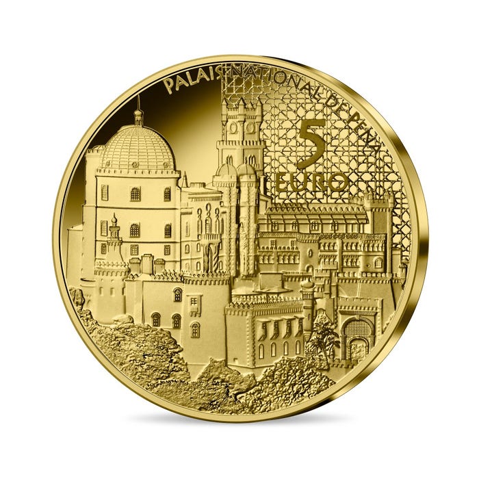 ユネスコ世界遺産 シントラ宮殿 5ユーロ金貨 2023年 プルーフ