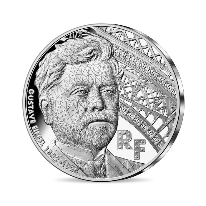 2023年 ギュスターヴ・エッフェル没後100周年記念 10ユーロプルーフ銀貨