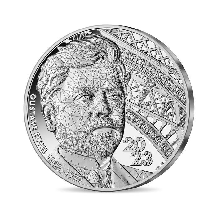 ギュスターヴ・エッフェル没後100周年記念 100ユーロ銀貨 2023年