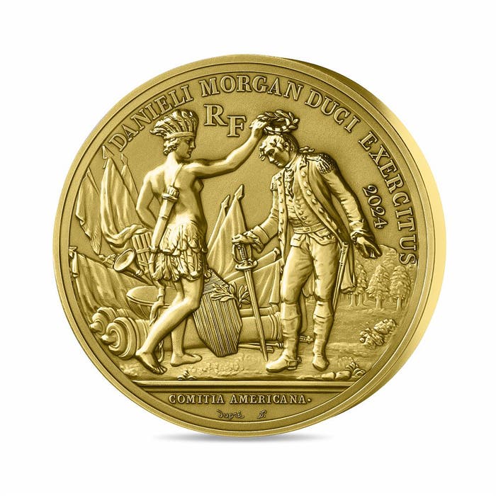 2024年 カウペンスの戦い 200ユーロ高肉彫り金貨 アンティーク仕上げ