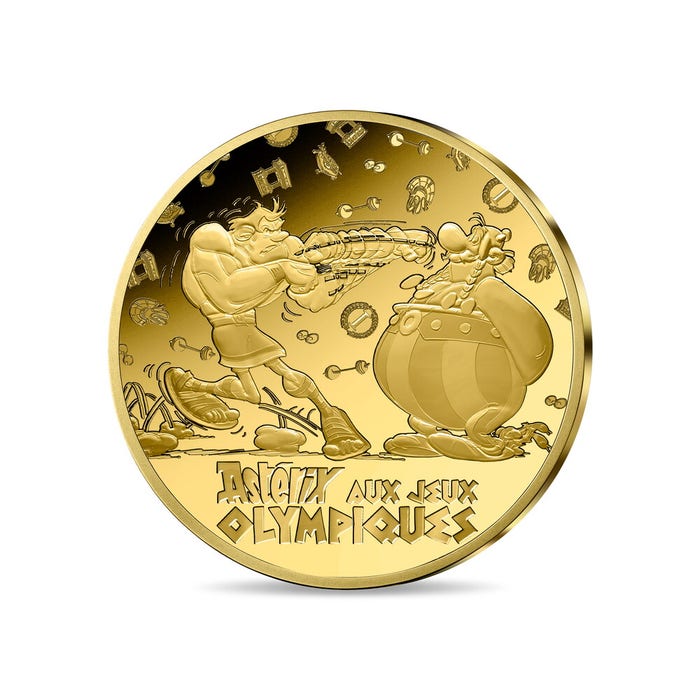 アステリックスとオリンピック 50ユーロ 1/4オンス金貨 プルーフ 2024年