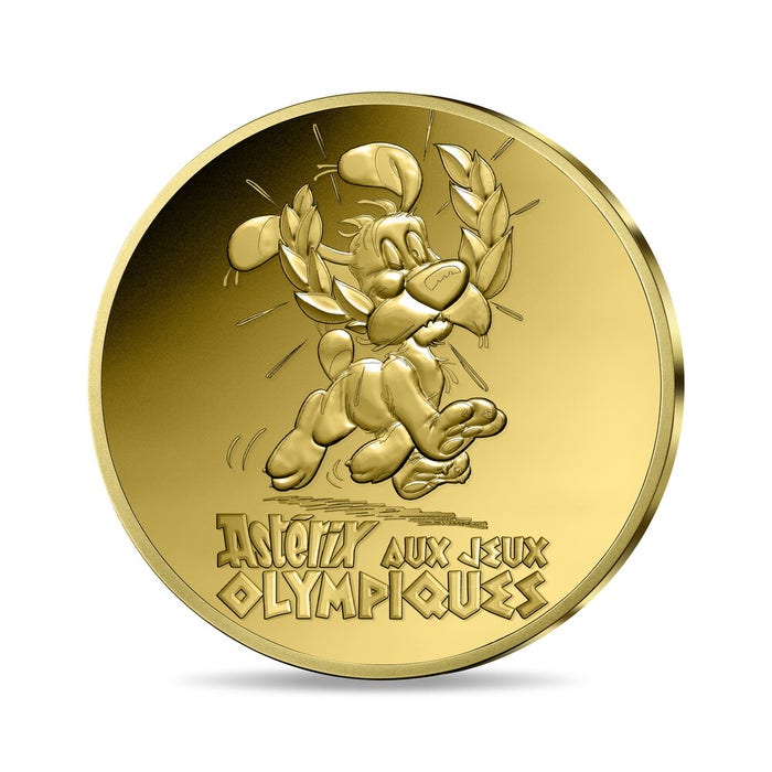 アステリックスとオリンピック 5ユーロ 1/2g プルーフ金貨 2024年
