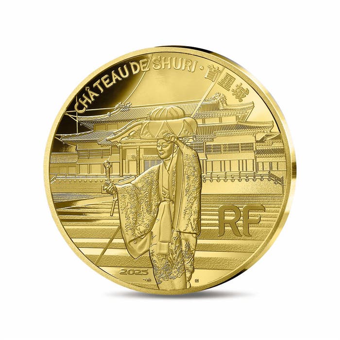2025年 ユネスコ世界遺産 首里城と琉球王国のグスク 500ユーロプルーフ金貨