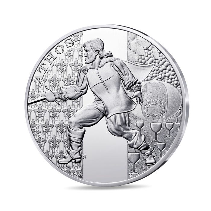 2024年 フランス「三銃士」アトス 10ユーロ銀貨