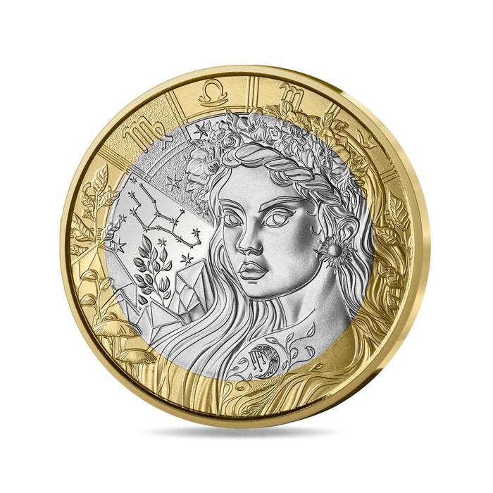 2025年 ゾディアック(黄道十二星座) 乙女座 5ユーロ白銅貨 未流通