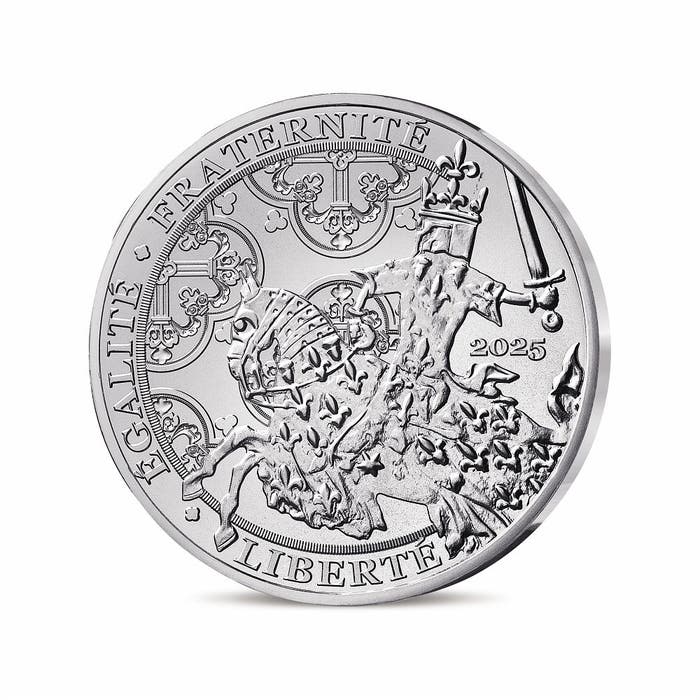 フランスの金貨:フラン・ア・シュヴァル 100ユーロ銀貨 2025年
