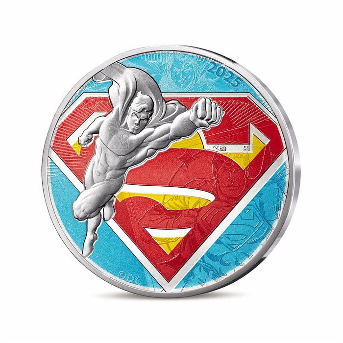 2025年 フランス DCコミックス90周年 スーパーマン 10ユーロ銀貨