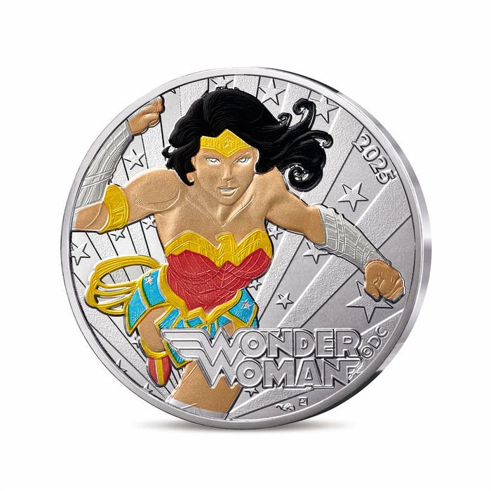 2025年 DCコミックス90周年 ワンダーウーマン 10ユーロ銀貨