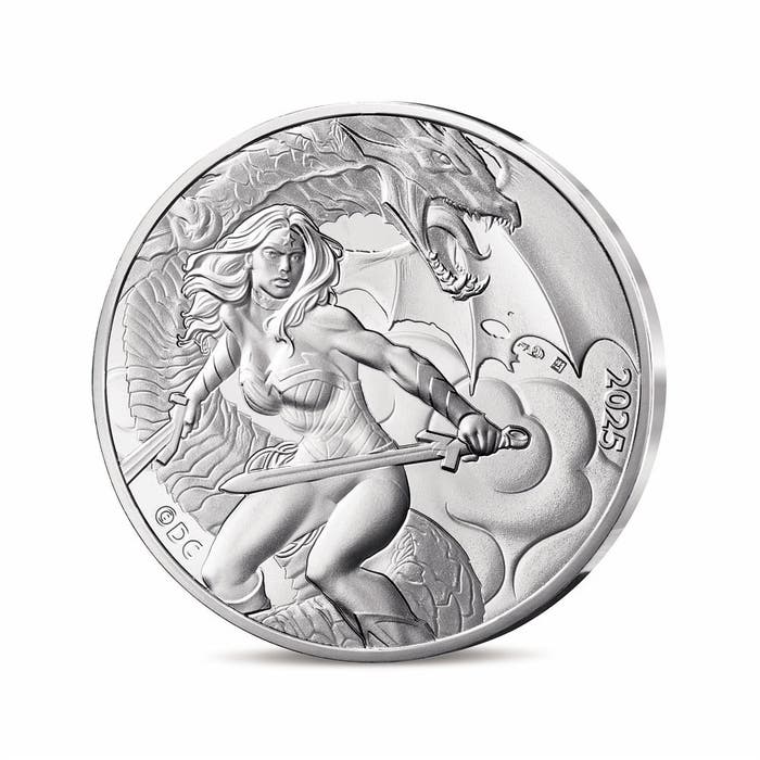 DCコミックス90周年記念 ワンダーウーマン 10ユーロ銀貨 2025年