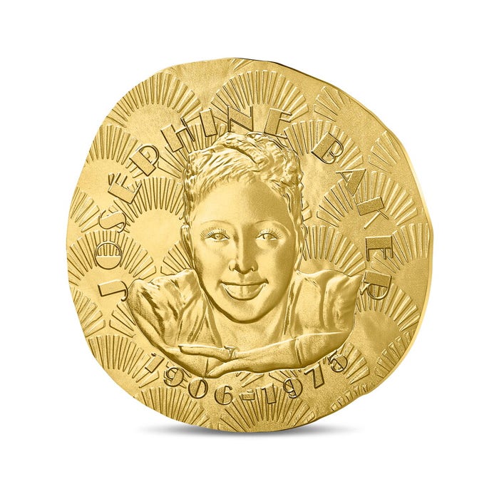 ジョセフィン・ベーカー没後50周年記念 50ユーロ金貨 2025年