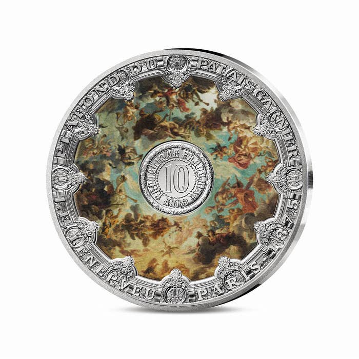 2025年 ガルニエ宮の天井画 10ユーロ プルーフ銀貨