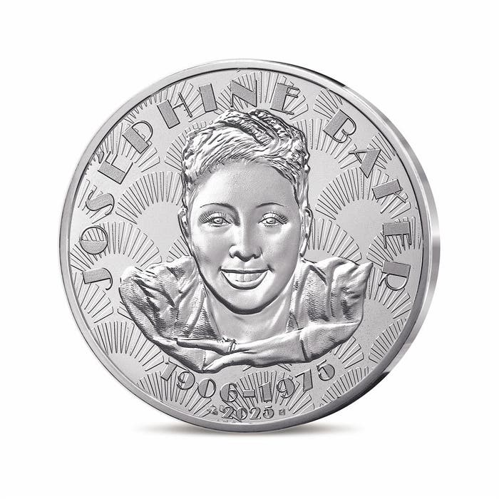 ジョセフィン・ベーカー没後50年記念 100ユーロ銀貨 2025年