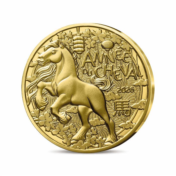2026年 干支 午年(馬) 1/4ユーロ 未流通貨