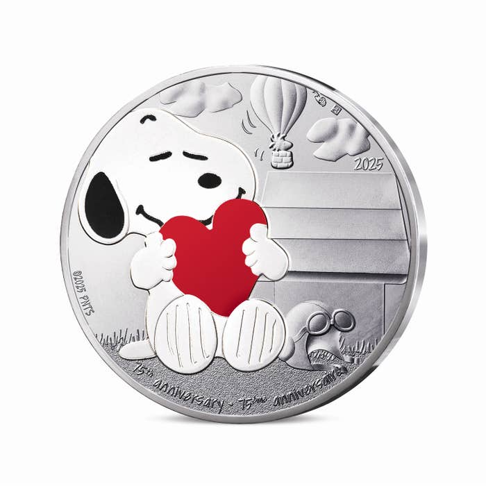 2025年 ピーナッツ生誕75周年記念 スヌーピー 10ユーロ銀貨