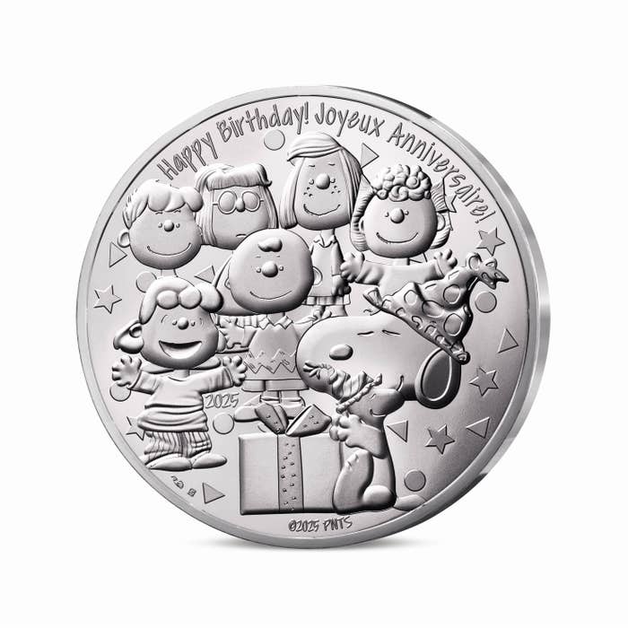 ピーナッツ誕生75周年記念 スヌーピー 100ユーロ銀貨 2025年