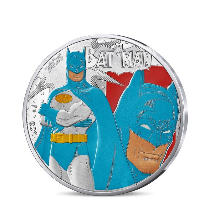 2025年 フランス DCコミックス バットマン ヴィンテージ 銀貨