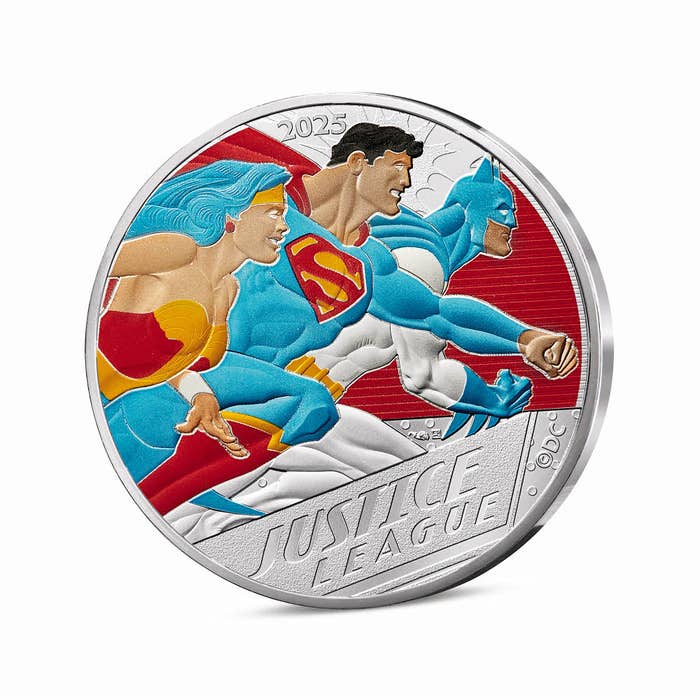 DCコミックス90周年記念 ジャスティス・リーグ 50ユーロ銀貨 2025年