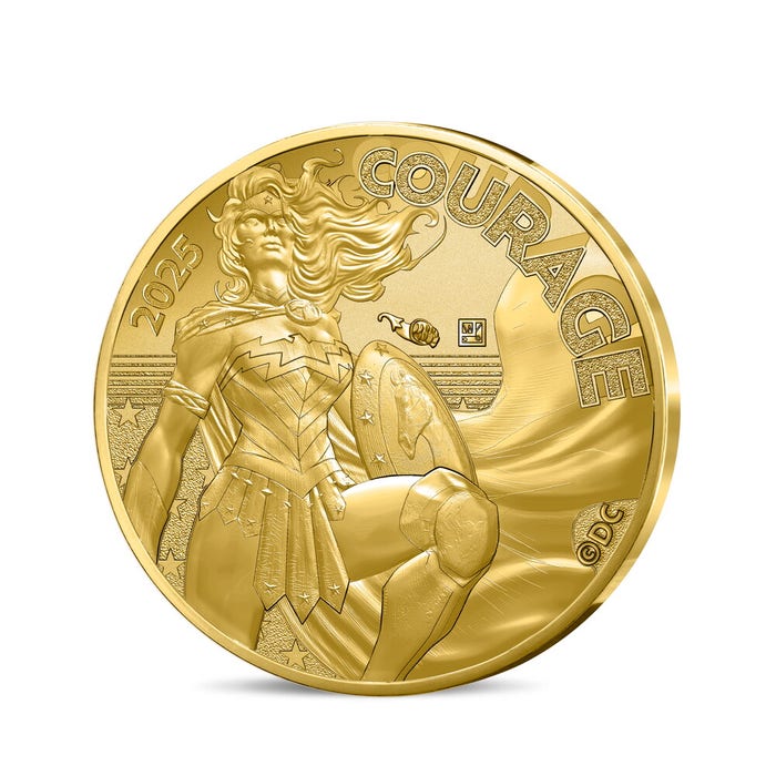 DCコミックス90周年記念 ワンダーウーマン 250ユーロ金貨 2025年