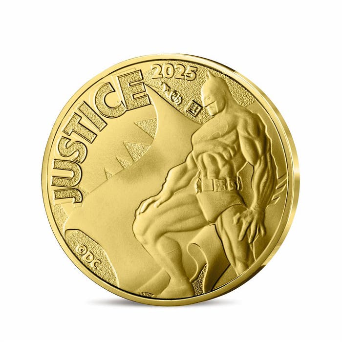 2025年 DCコミックス90周年 バットマン「正義」 250ユーロ金貨 BU