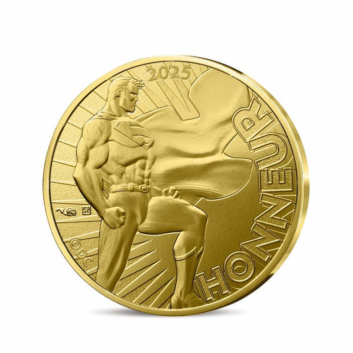 DCコミックス90周年記念 スーパーマン 500ユーロ金貨 2025年