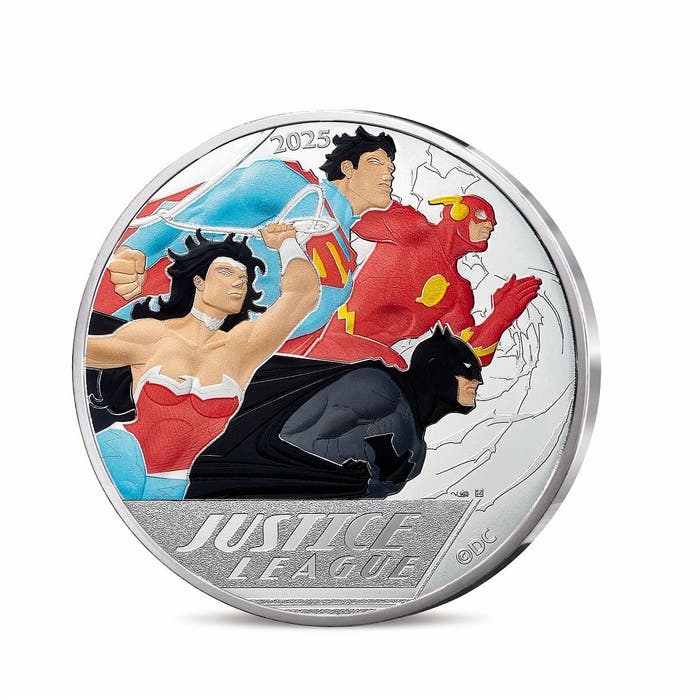 2025年 DCコミックス90周年記念 ジャスティス・リーグ 100ユーロ銀貨
