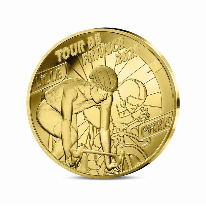 ツール・ド・フランス2025 出発・到着記念 200ユーロ1オンスプルーフ金貨