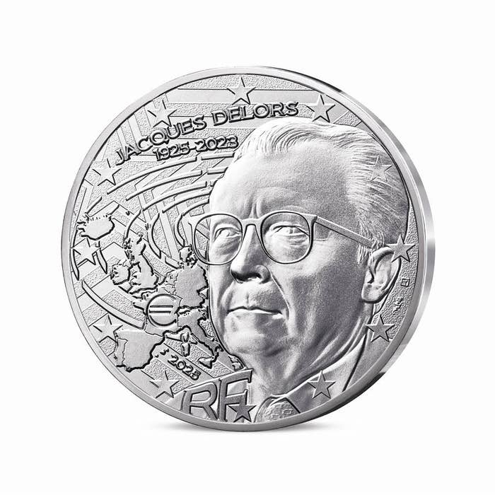 ジャック・ドロール生誕100周年記念 10ユーロ銀貨 2025年