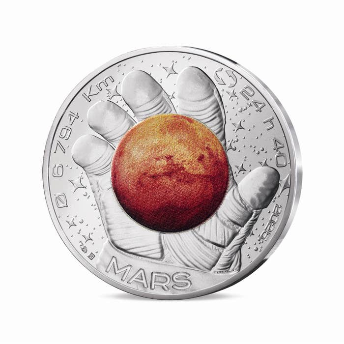 トマ・ペスケ 宇宙の旅:火星 10ユーロ銀貨 2025年