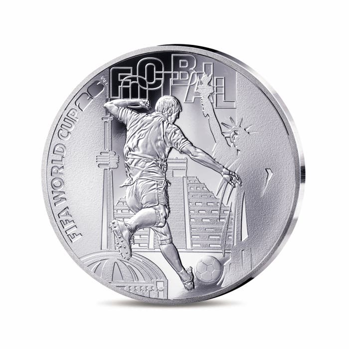 2026年 FIFAワールドカップ記念 10ユーロ純銀貨 プルーフ