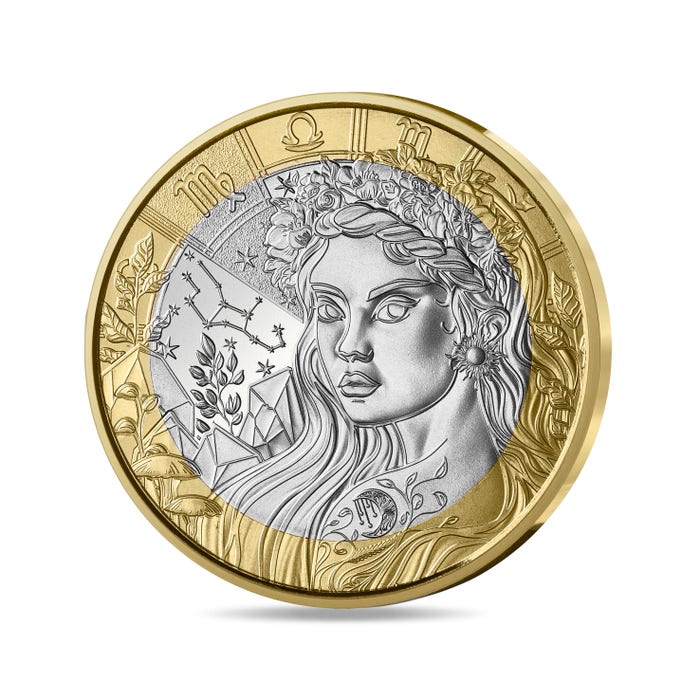 2026年 ゾディアックシリーズ：乙女座 5ユーロ白銅貨