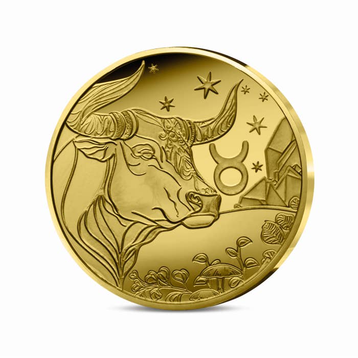 星座シリーズ 牡牛座 5ユーロ 1/2g 金貨 プルーフ 2026年