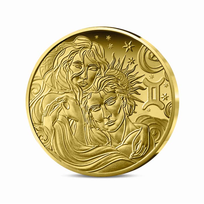 星座シリーズ「双子座」5ユーロ 1/2g プルーフ金貨 2026年