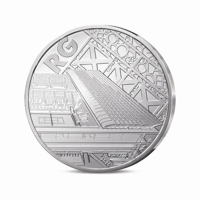 全仏オープン100周年記念 ローラン・ギャロス 10ユーロ銀貨 2025年