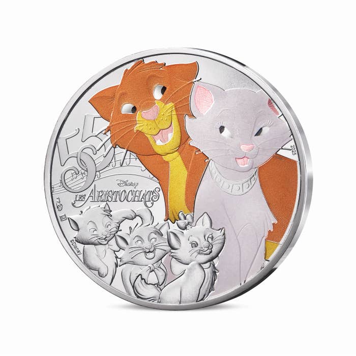 ディズニー アニメーション クラシック おしゃれキャット 10ユーロ銀貨 2025年
