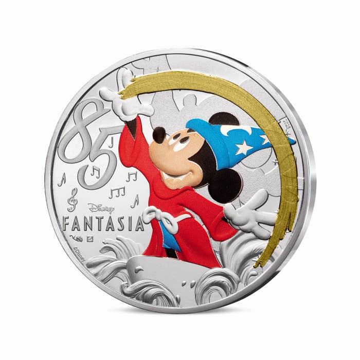 ディズニー名作アニメ「ファンタジア」 10ユーロ銀貨 2025年