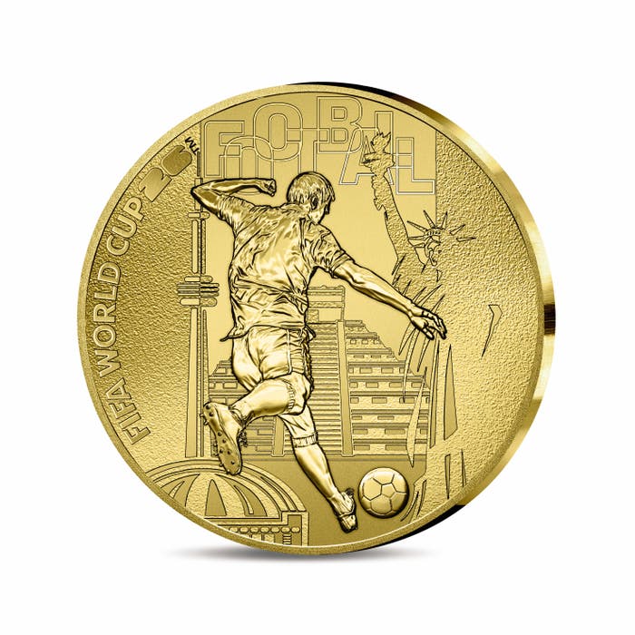 2026年FIFAワールドカップ公式記念 500ユーロ金貨 プルーフ
